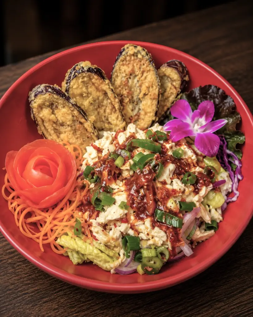 Crispy Eggplant Salad