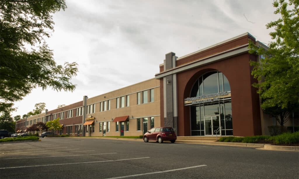 The front of Radio Park on East Joppa Road, where Spice and Dice is located