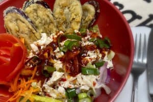 Crispy Eggplant Salad