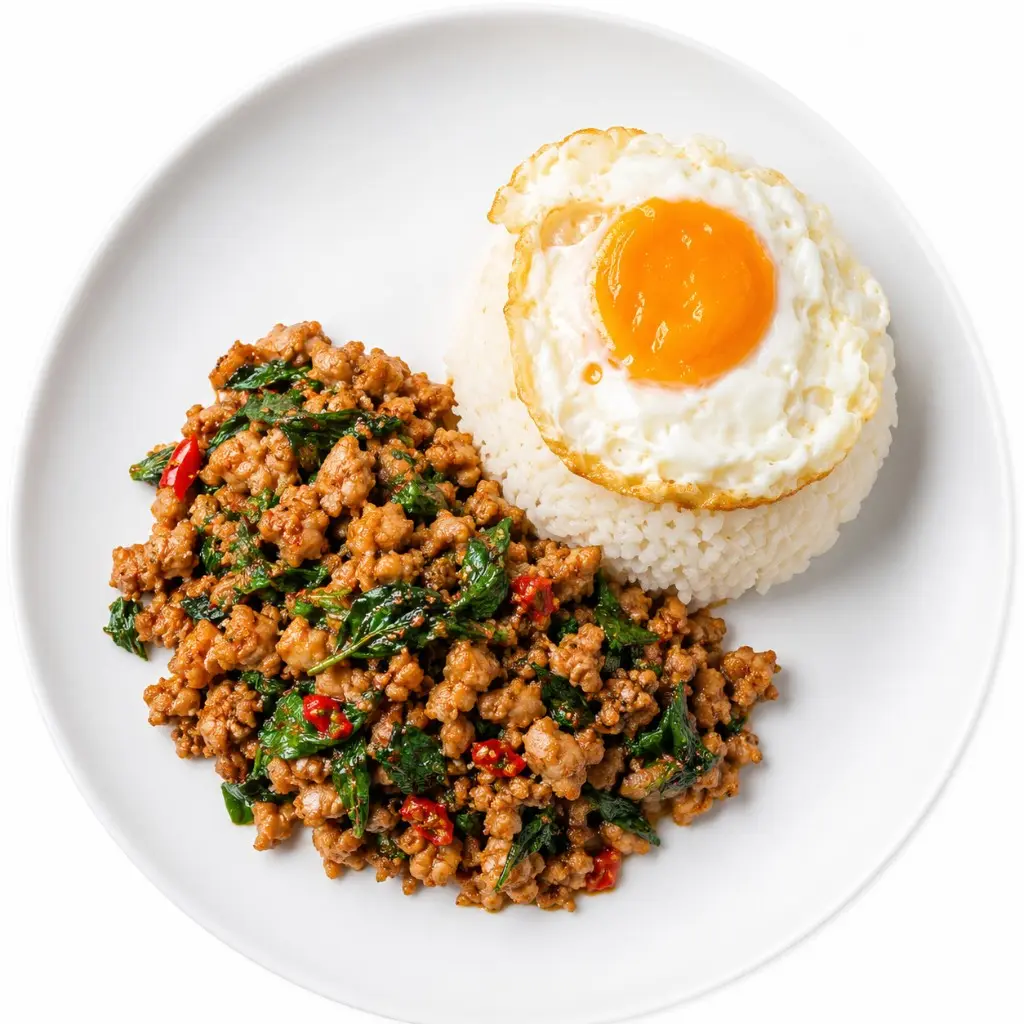 Pad Kaprow Gai Kai Dao