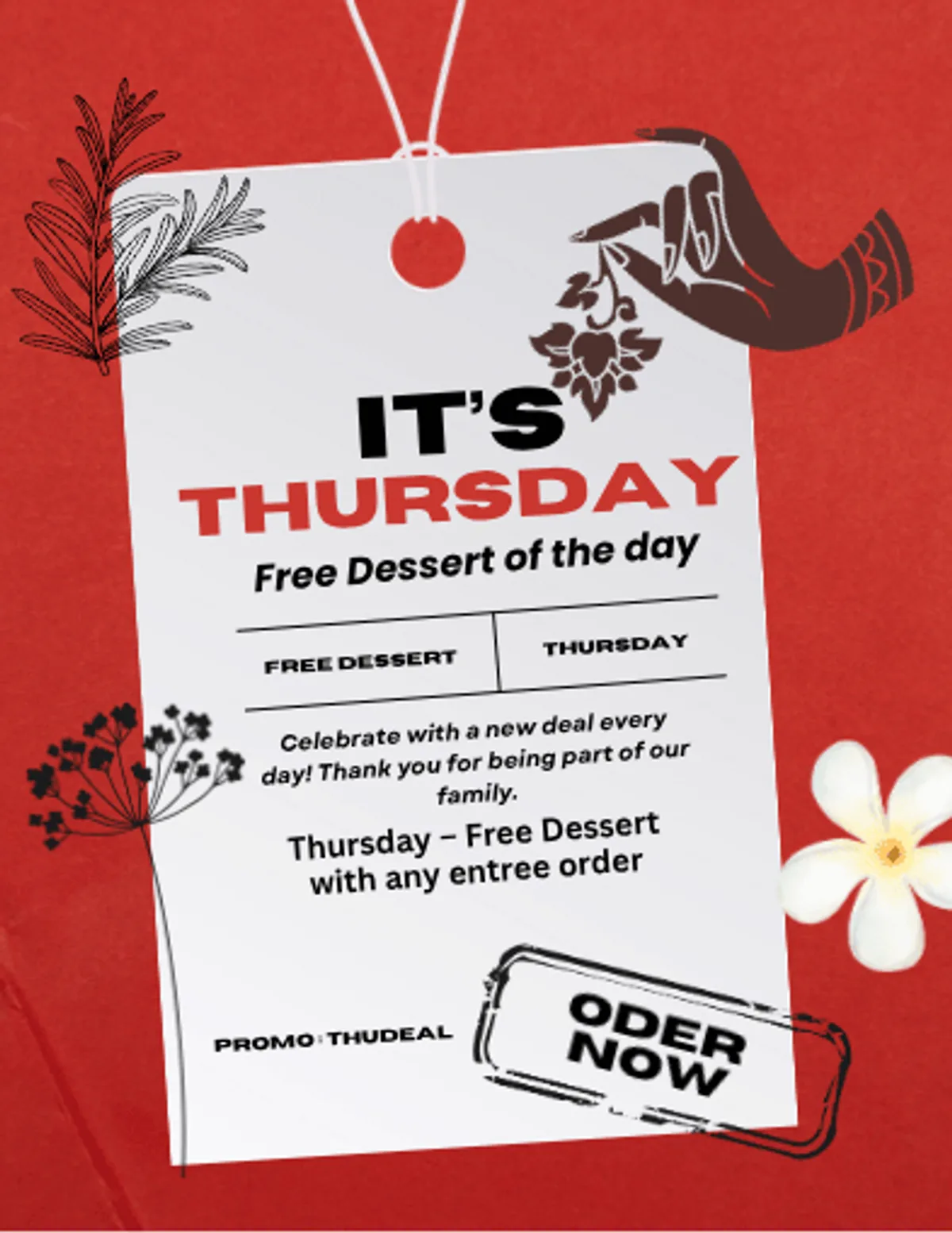 Thursday Free Dessert